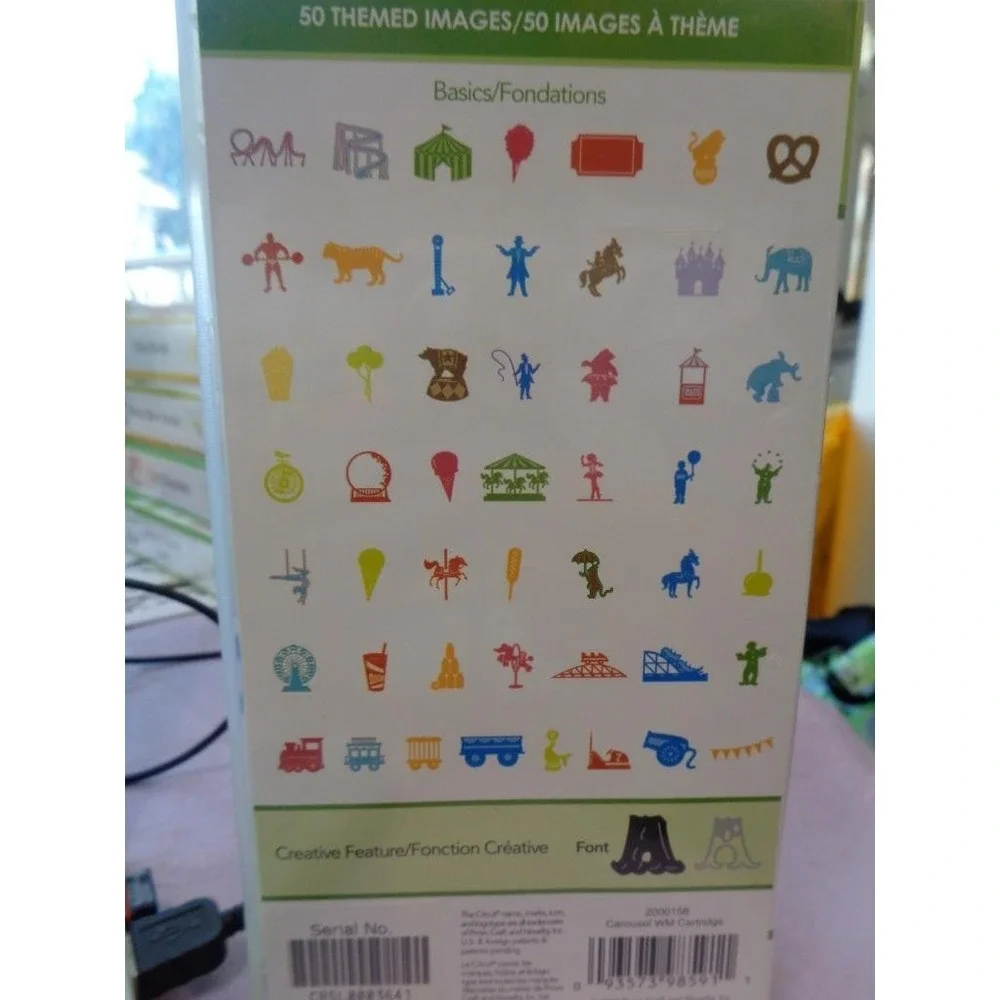 Cricut Die Cut Cartridge CAROUSEL Scrapbooking